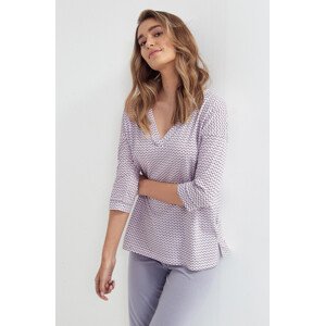 Dámské pyžamo Cana 101 3/4 S-XL růžovo-šedá L