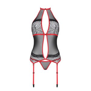 Passion Satara corset kolor:red S/M