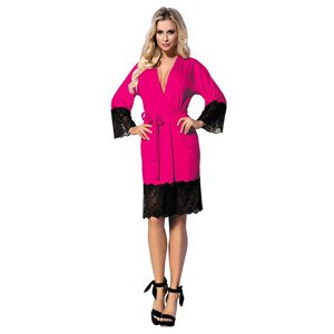 Housecoat model 18228128 Pink - DKaren Velikost: L, Barva: růžová