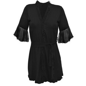 Housecoat model 18228273 Black - DKaren Velikost: L, Barva: černá