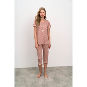Vamp - Dvoudílné dámské pyžamo SALMON S 16016 - Vamp