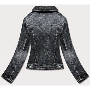Krátká černá dámská džínová bunda  model 18265786 - Good looking Velikost: M, Barvy: černá