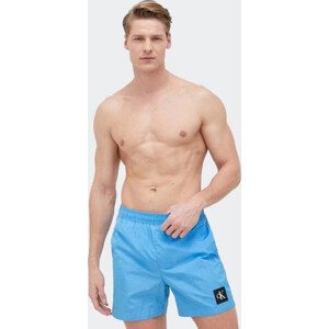Pánské střední plavecké šortky se stahovací šňůrkou KM0KM00819 CY0 sv. modrá - Calvin Klein L