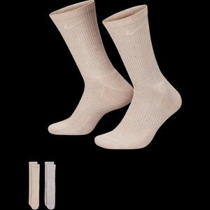 Ponožky Nike Everyday Plus Cushioned DM7086-904 Beige/Pink XL
