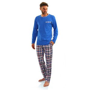 Sesto Senso Pánské pyžamo dlouhé Jasiek 2243/09 modrá M