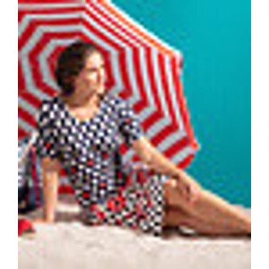Dámské plážové šaty 16201-120-2 modré-puntík - Pastunette S