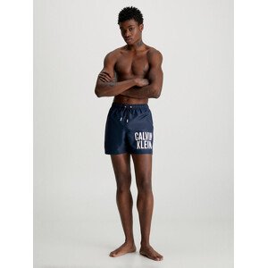 Pánské střední plavecké šortky se stahovací šňůrkou  tm. modrá  XL model 18354422 - Calvin Klein