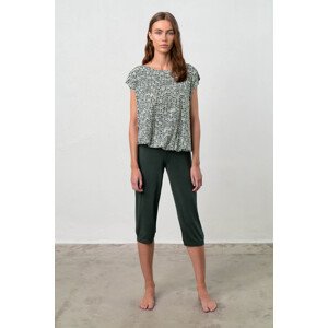 Vamp - Dvoudílné dámské pyžamo – Magda 18136 - Vamp Barva: green emerald, Velikost: XL