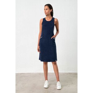 Vamp - Pohodlné froté šaty – Jenny 18358 - Vamp Barva: blue, Velikost: XXL