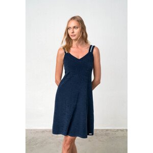 Vamp - Pohodlné froté šaty – Jenny 18356 - Vamp Barva: blue, Velikost: M