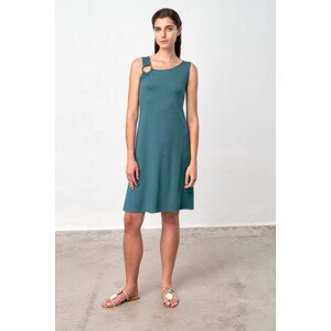 Vamp - Pohodlné dámské šaty – Syrah 18485 - Vamp Barva: green atlantic, Velikost: M