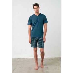 Vamp - Dvoudílné pánské pyžamo 18690 - Vamp Barva: blue depths, Velikost: M