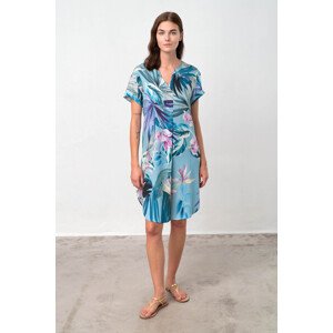 Vamp - Letní dámské šaty – Bahia 18529 - Vamp Barva: blue maui, Velikost: XL