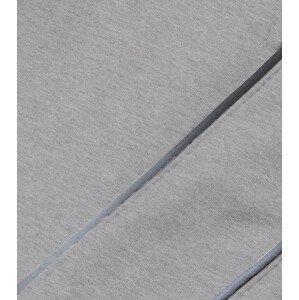 Světle šedé krátké dámské šortky (8K952-2) Barva: odcienie szarości, Velikost: S (36)