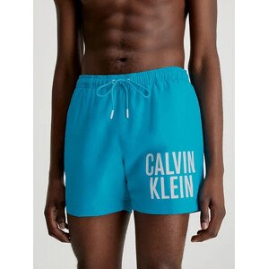 Pánské střední plavecké šortky se stahovací šňůrkou KM0KM00794 CVZ sv. modrá - Calvin Klein M
