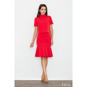 Dámská sukně model 18394405 červená  červená 38 - Figl
