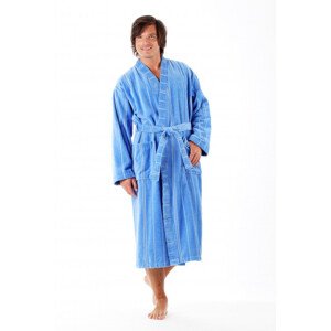 TERAMO středně modrá Velikost: L, Řezání: dlouhý župan kimono, Barva: středně modrá 5353