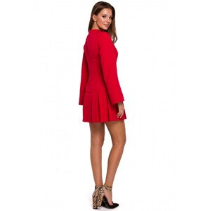 K021 Mini dámské šaty červené - Makover červená XL