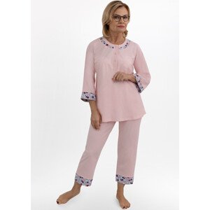 Dámské pyžamo Martel 233 Julia II 3/4 M-3XL růžová XXL
