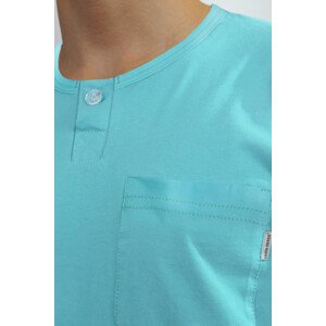 Pánské pyžamo s krátkými rukávy 2576/17 Máta XL