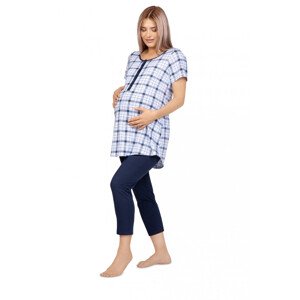 Dámské pyžamo Regina 667 kr/r S-XL K modrá L