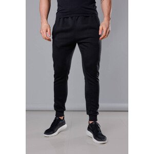 Černé pánské teplákové kalhoty (68XW01-3) černá L