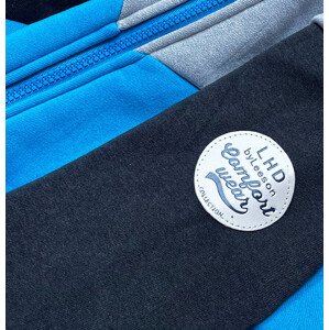 Šedo-světle modrý dámský dres - mikina a kalhoty (AMG690) odcienie niebieskiego L (40)
