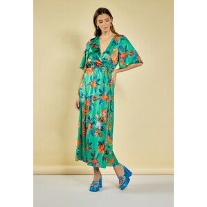 Monnari Šaty Dlouhé šaty s obálkovým výstřihem Multicolor 38