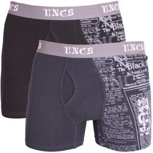 2PACK pánské boxerky UNCS Angelo nadrozměr Bavlna Vícebarevná 3XL vytkávaná 2PACK oeko-tex