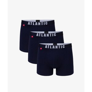 Pánské boxerky ATLANTIC 3Pack - tmavě modrá Velikost: L