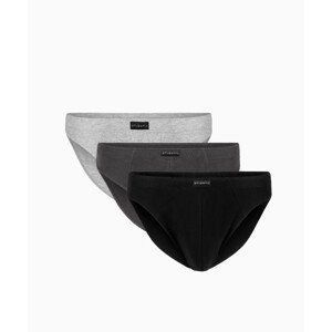 Pánské slipy ATLANTIC Sport 3Pack - černá/šedá/grafit Velikost: XL