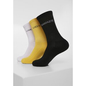 Znění Ponožky 3-Pack černá/bílá/žlutá Grösse: 43-46