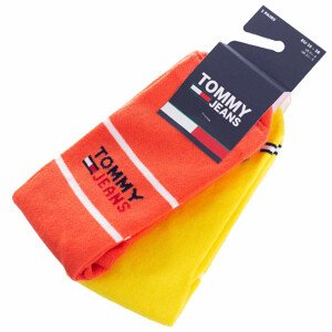 Tommy Hilfiger Jeans 2Pack Socks 701218704006 Coral/Yellow 43-46