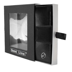 Peněženka Semiline RFID P8261-0 černá 11 cm x 13 cm x 2 cm