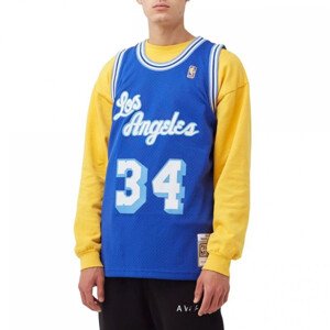 Mitchell & Ness Pánské tričko NBA Los Angeles Lakers Shaquille O'Neal s potiskem Swingman M SMJYAC18013-LALROYA96SON L