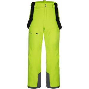 Loap FORTY Pánské lyžařské kalhoty Reflexní neon/Černá Velikost: L