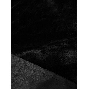 Černo-bílá dámská zimní bunda parka s kožešinou S'West (R558-1026) odcienie czerni XXL (44)