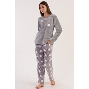 Soft pyžamo Star šedé s hvězdami šedá XL