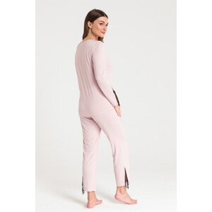 Dámský pyžamový Top LA072 Pudr růžová - LaLupa  pudrovo-růžová XL