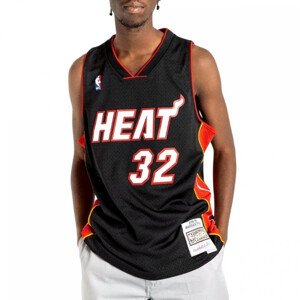 Mitchell & Ness NBA Swingman Miami Heat Shaquille O`Neal M Jersey SMJYAC18017-MHEBLCK05SON Pánské tričko XL