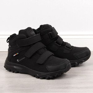 Černé zateplené trekové boty American Club M AM855 46