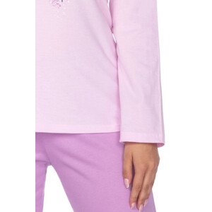 Dámské pyžamo 647 pink plus - REGINA Růžová 3XL
