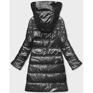 Metalická dámská vypasovaná zimní bunda v grafitové barvě Rosse Line (7227) odcienie szarości S (36)