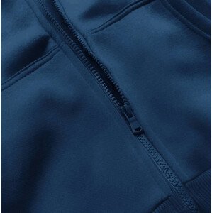 Modrá dámská sportovní mikina (W03-16-17) odcienie niebieskiego S (36)