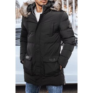 Pánská prošívaná zimní bunda černá Dstreet TX4274 Velikost: M