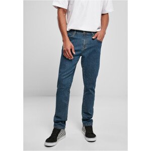 Slim Fit Jeans střední indigo vyprané 33/34