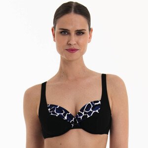 Style Hermine Top Bikini - horní díl 8438-1 schwarz/pool blue - Anita Classix 465 schwarz/pool blue 44C