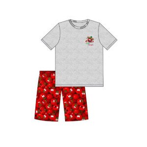 Pánské pyžamo 326/142 Amigo Šedá s červenou - Cornette šedá/červená XL