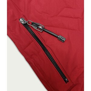 Červená dámská vesta s kapucí S'West (B8175-4) červená S (36)