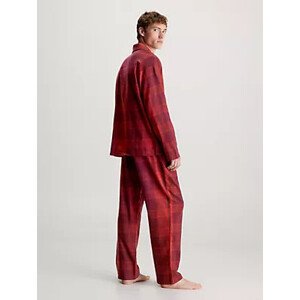 Spodní prádlo Pánské pyžamo L/S PANT SET 000NM2463EFXE - Calvin Klein XL